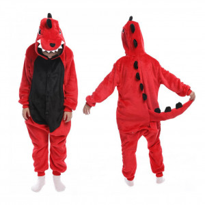 Кигуруми Динозаврик красный XS (135-145 см)